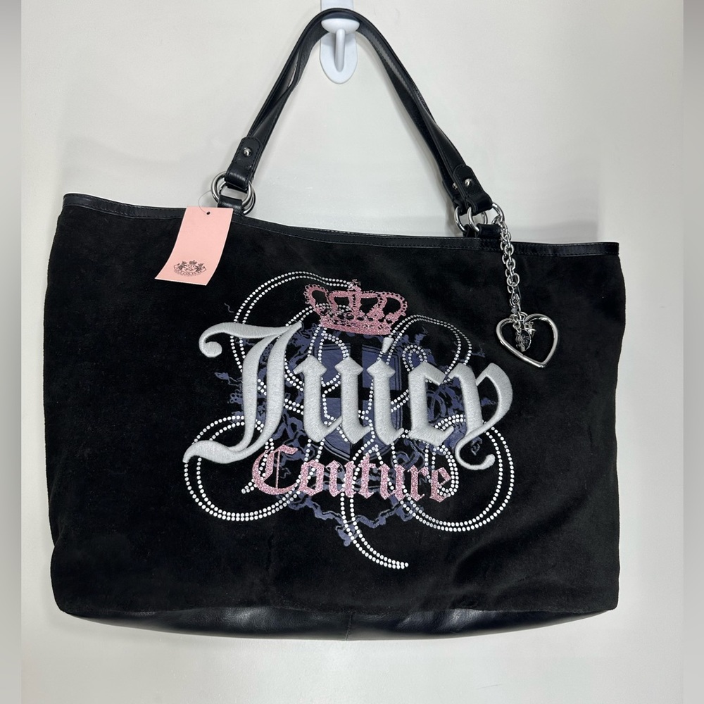 JUICY COUTURE velvet  large Tote vintage